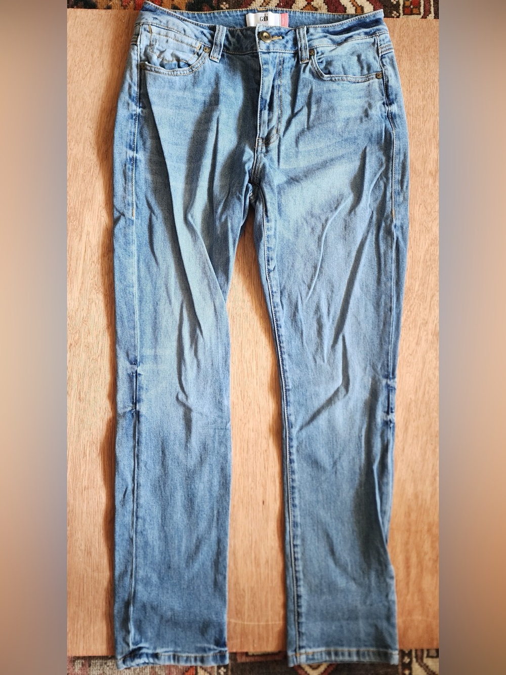 cabi Light Wash Straight Leg Denim Jeans - Size 8
